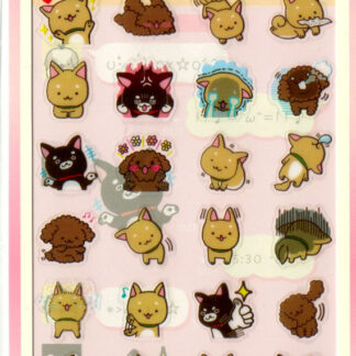 Iiwaken Shiba Cute Puppy Stickers by San-X Japan