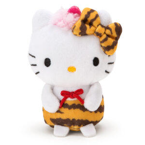 Pink Hello Kitty Mini Doll in Tiger Pants and Bow by Sanrio