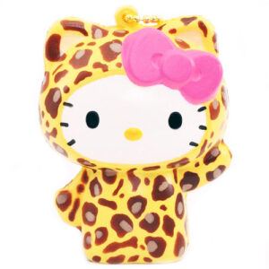 Yellow Leopard Hello Kitty Squishy Charm